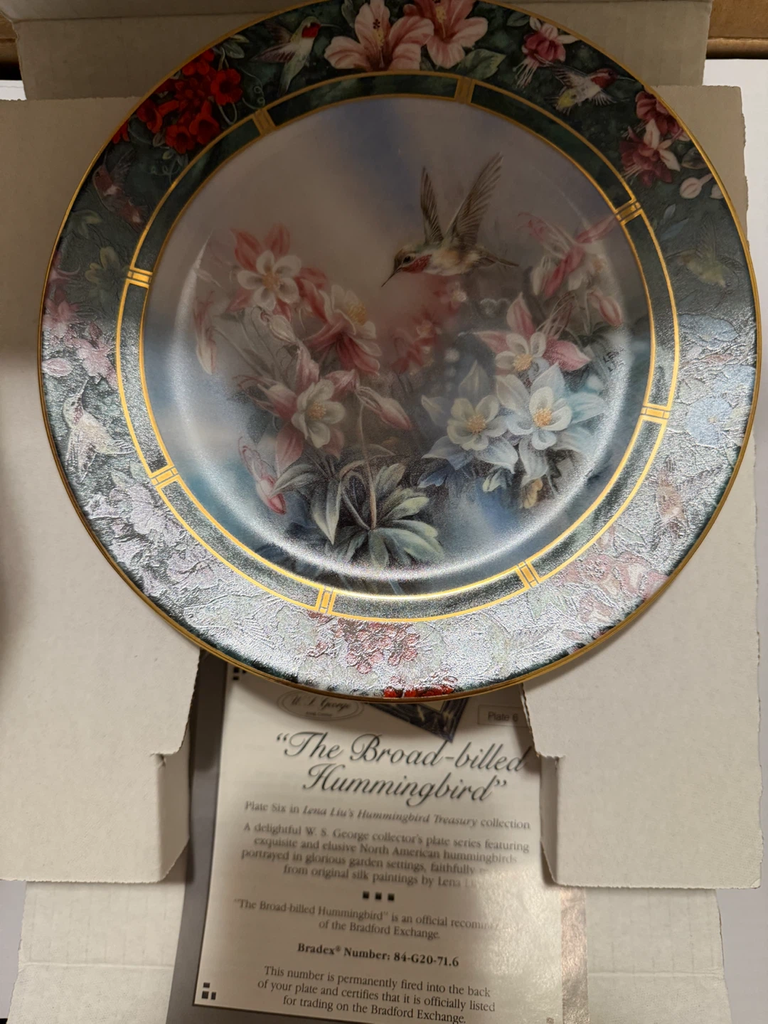 Lena Liu Vintage Hummingbird Collector Plates - photo 2