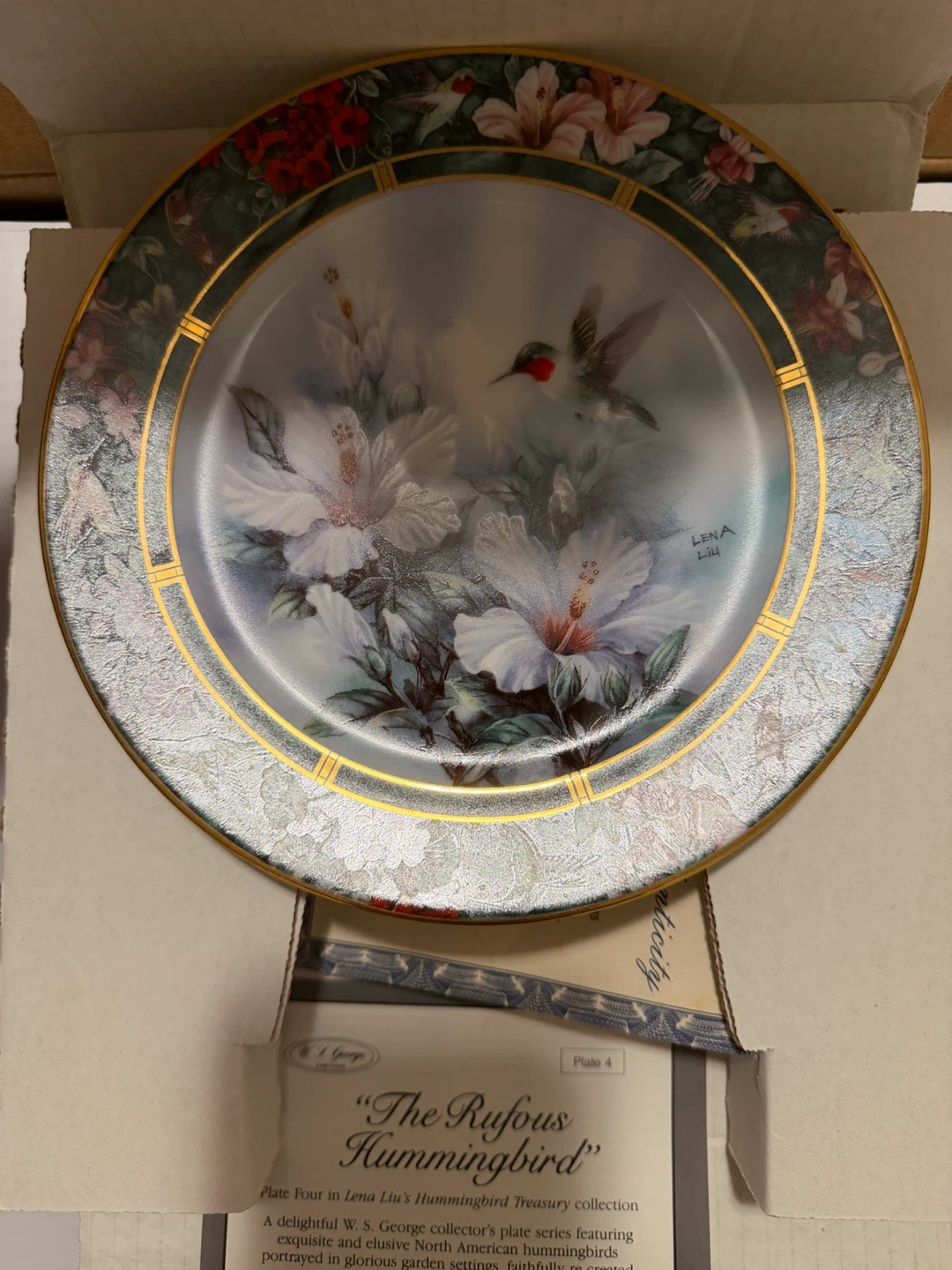 Lena Liu Vintage Hummingbird Collector Plates - photo 3