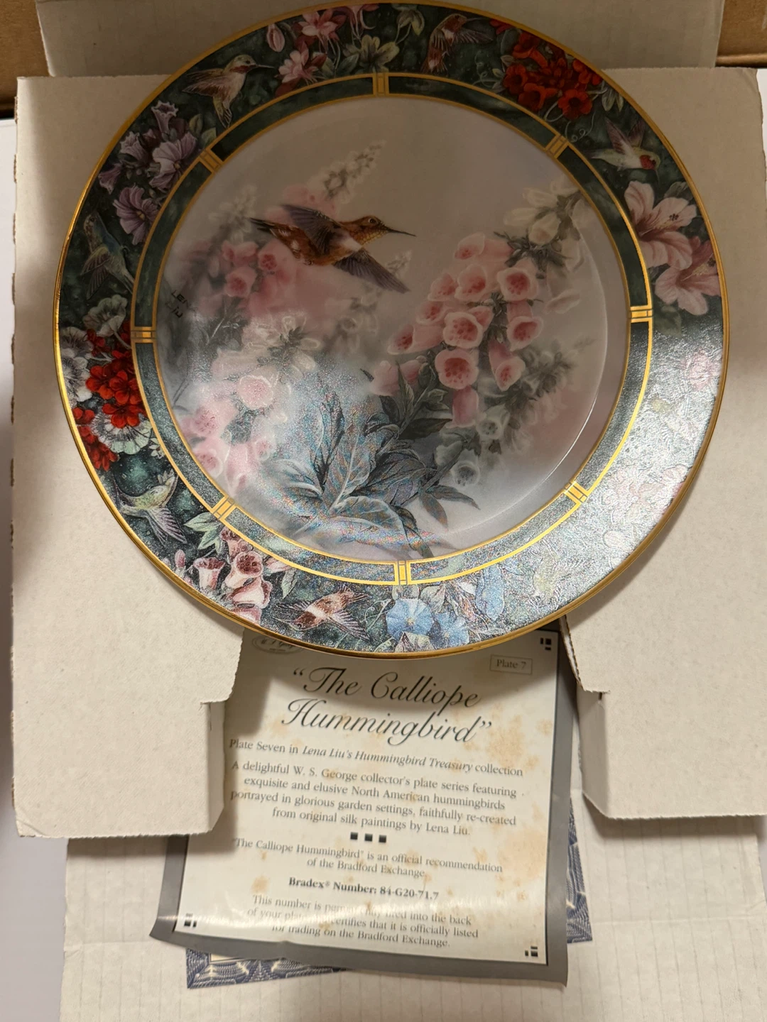 Lena Liu Vintage Hummingbird Collector Plates - photo 4