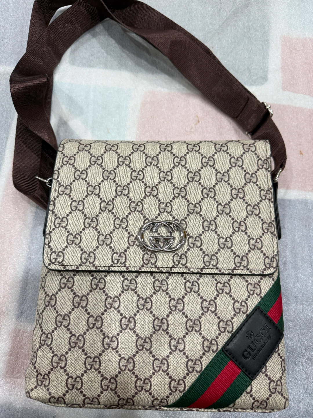 Gucci GG Monogram Messenger Bag unisex