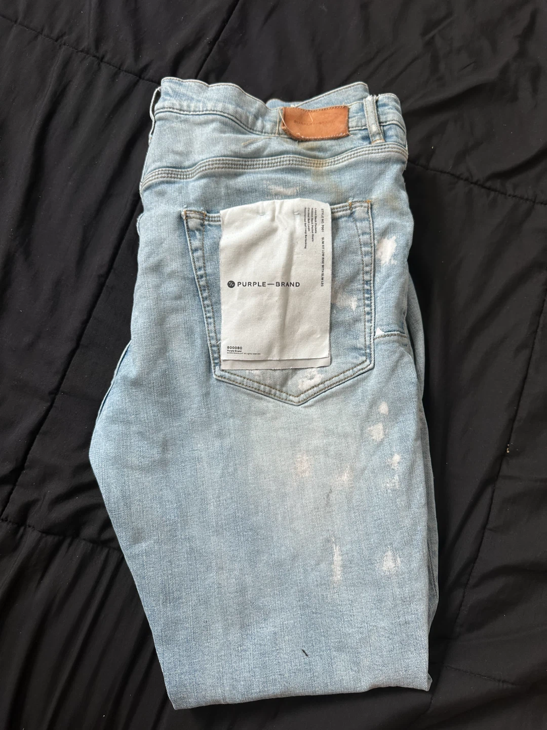 Purple Brand Jeans Light Wash Distressed Denim