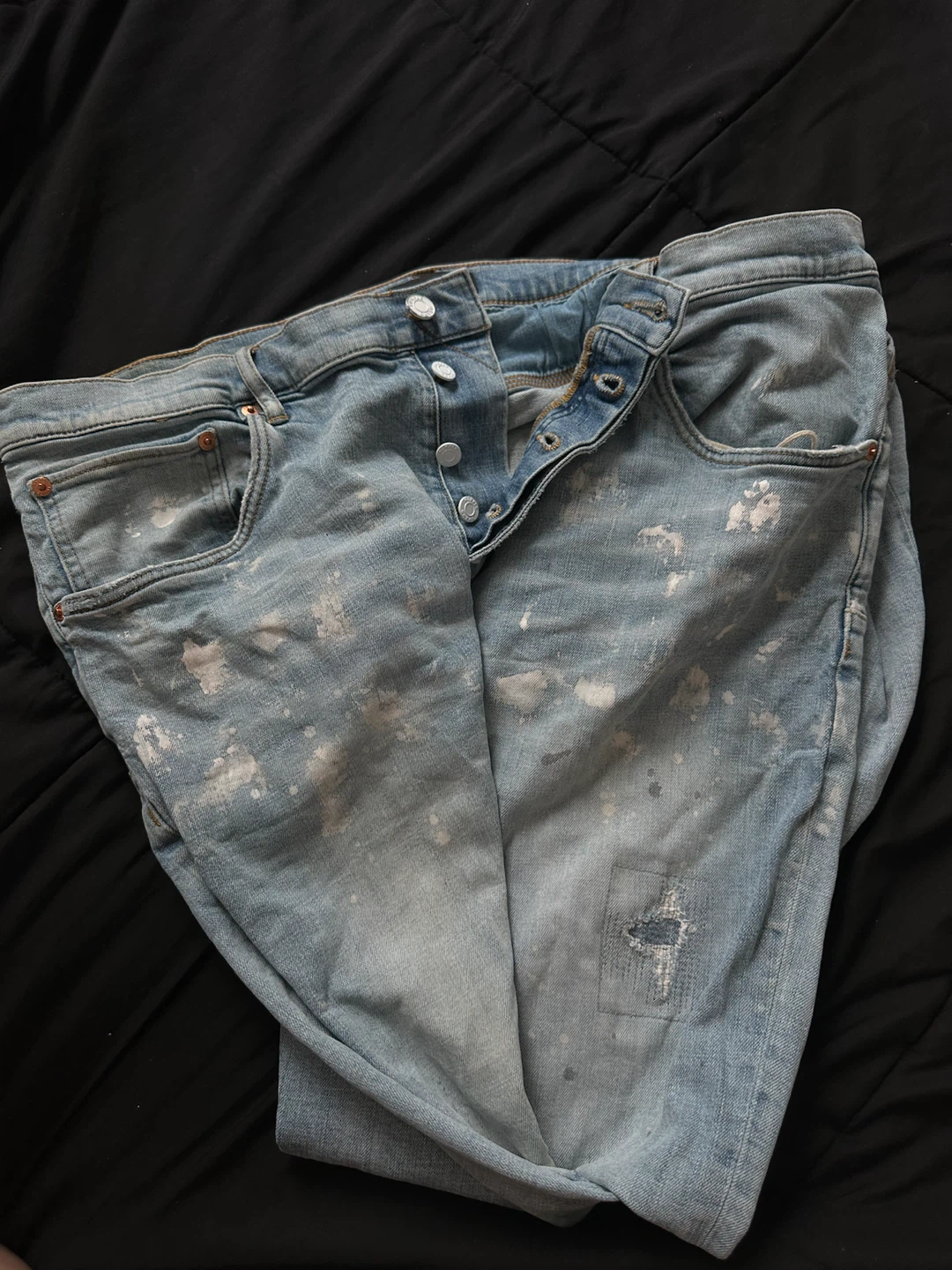 Purple Brand Jeans Light Wash Distressed Denim - photo 2