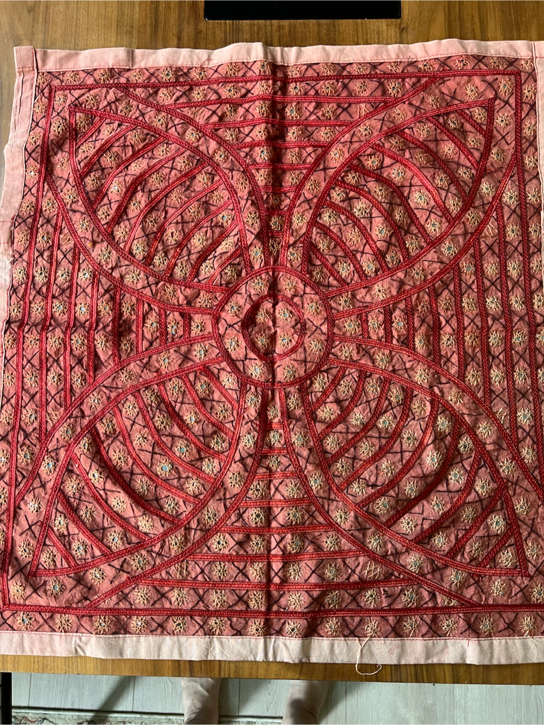 Embroidered Decorative Textile Wall Hanging