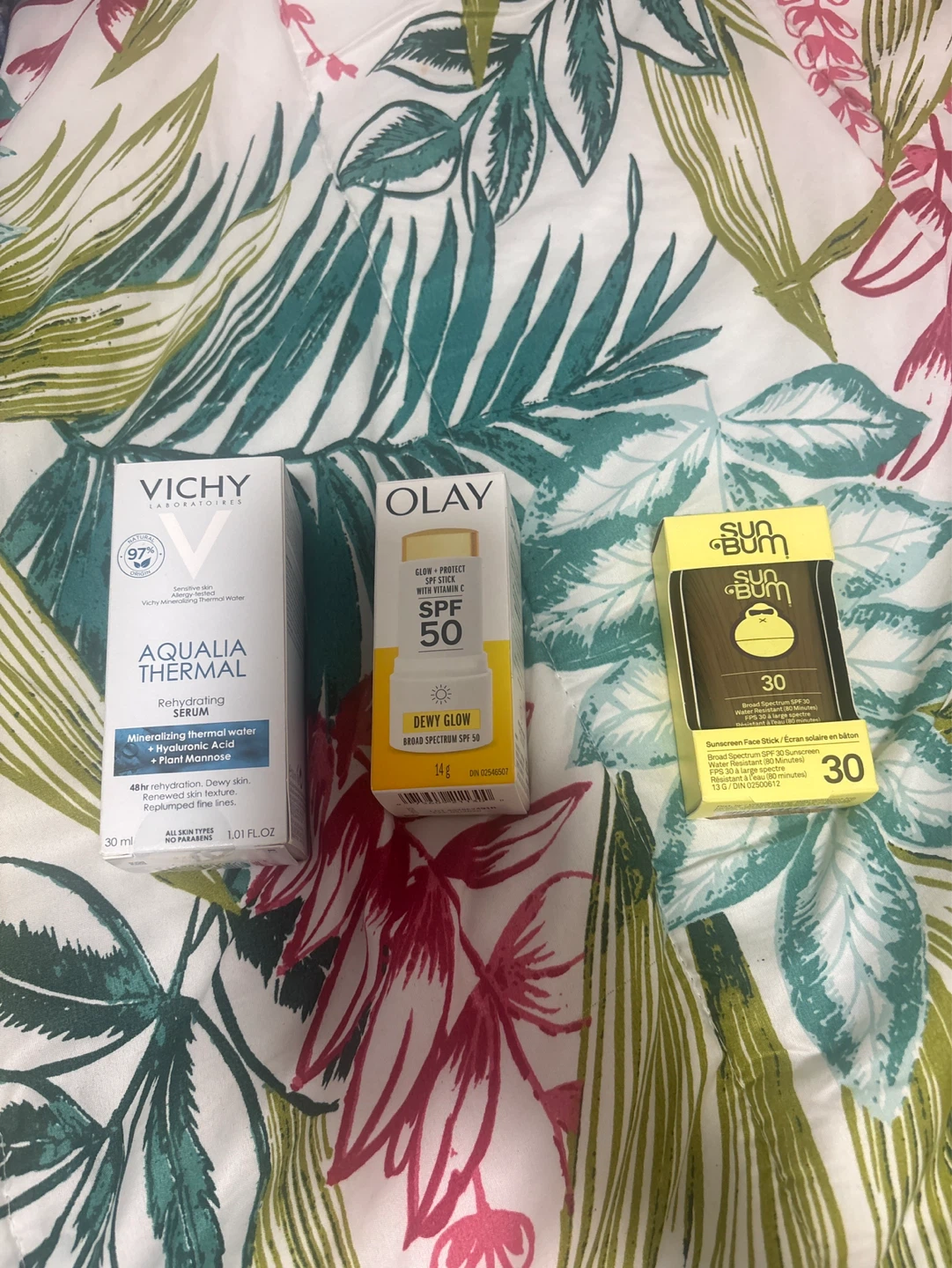 Vichy, Olay, and Sun Bum SPF Products