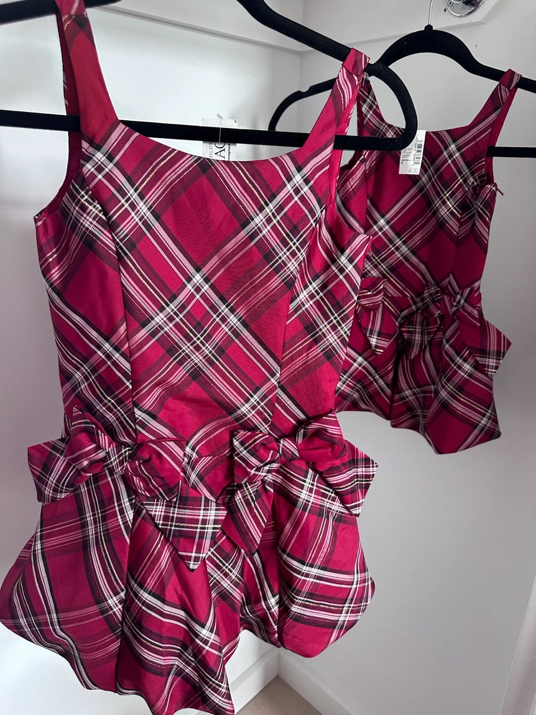 Girls Plaid Dress Set - photo 2
