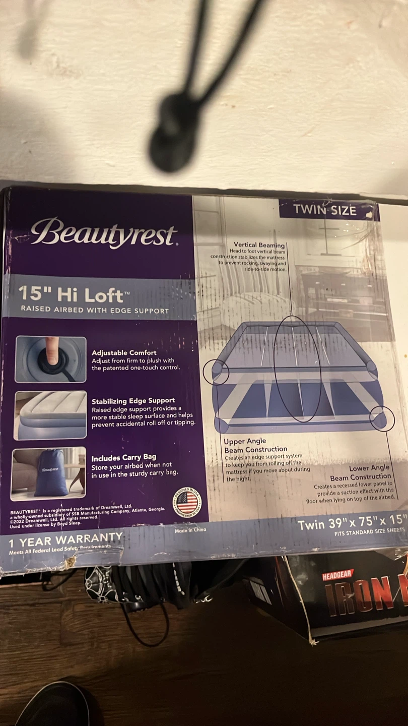 Beautyrest 15" Hi Loft Raised Airbed with Edge Support - Twin - photo 2