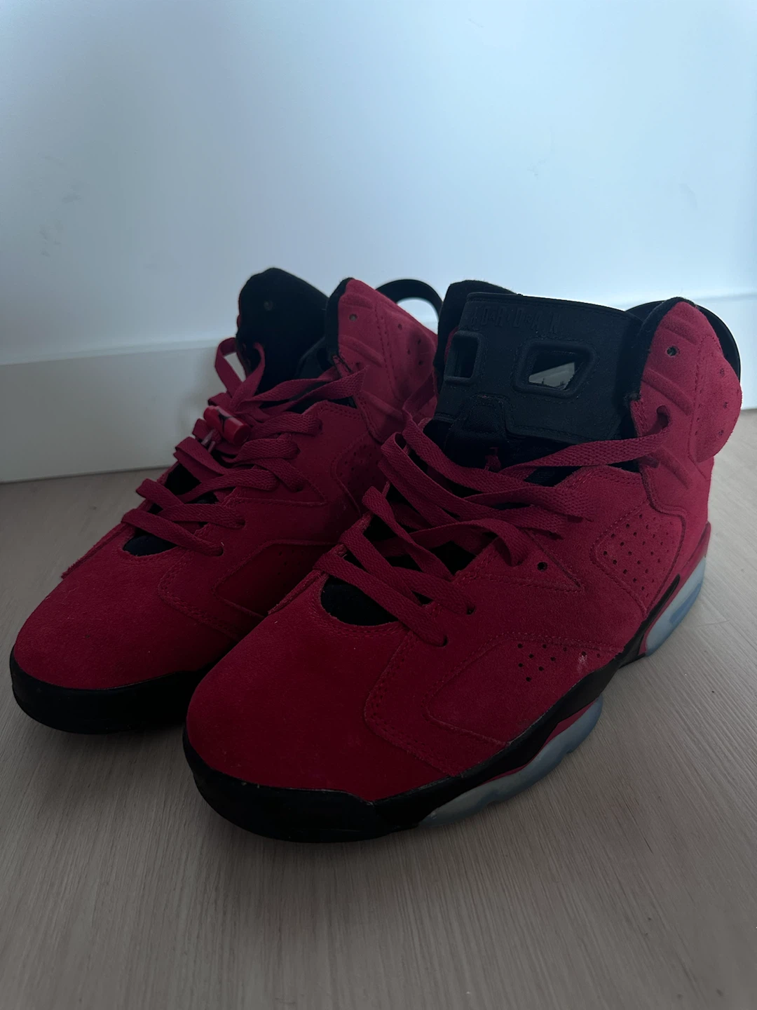 Red Suede High Top Sneakers