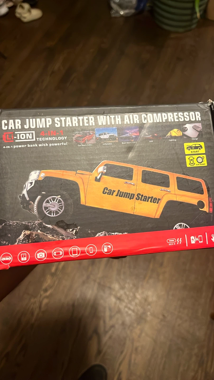 Car Jump Starter with Air Compressor 4-in-1