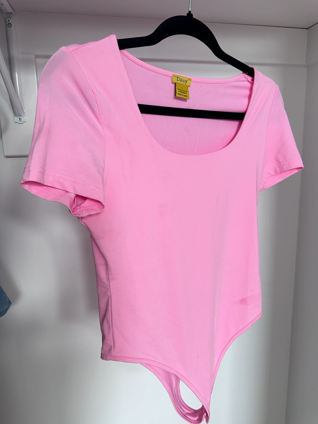Daisy Pink Short Sleeve Bodysuit - photo 2