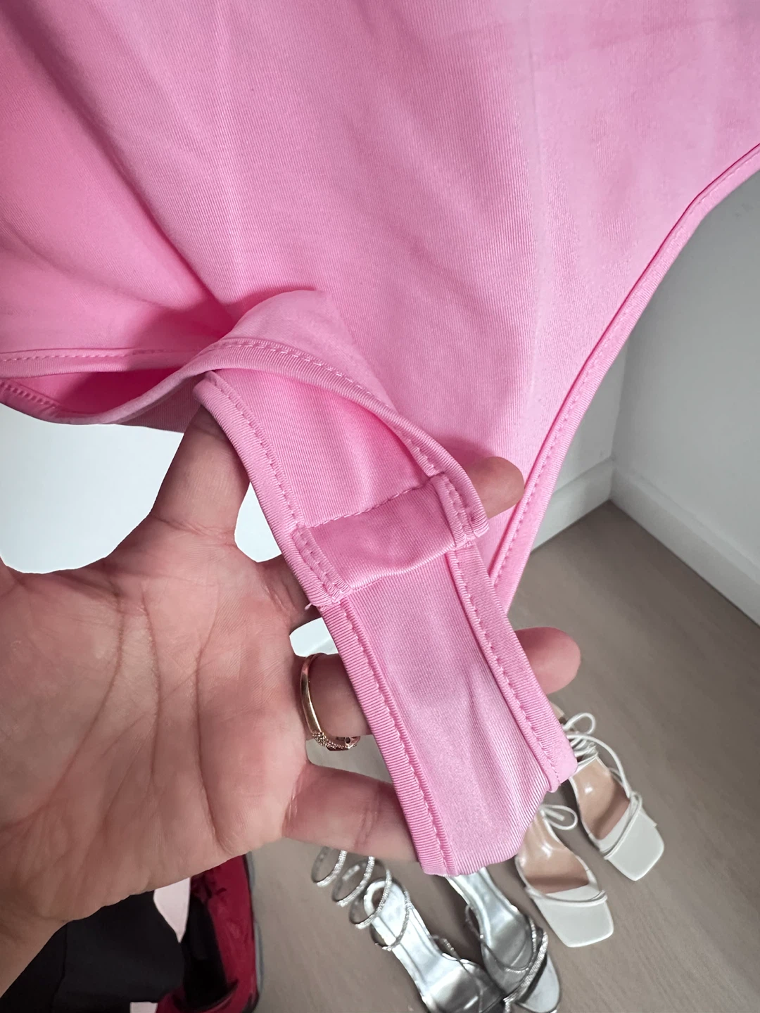 Daisy Pink Short Sleeve Bodysuit - photo 3
