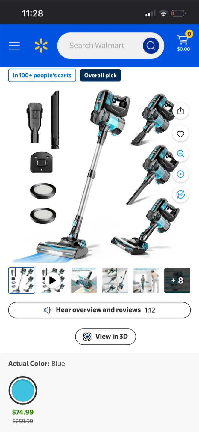 CORDLESS Vacuum Cleaner V770 - Blue