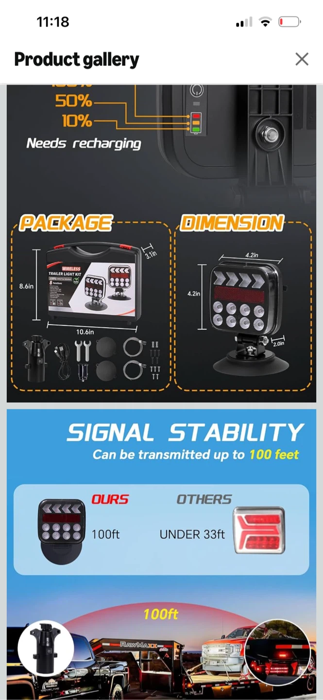 Wireless Trailer Light Kit - photo 2