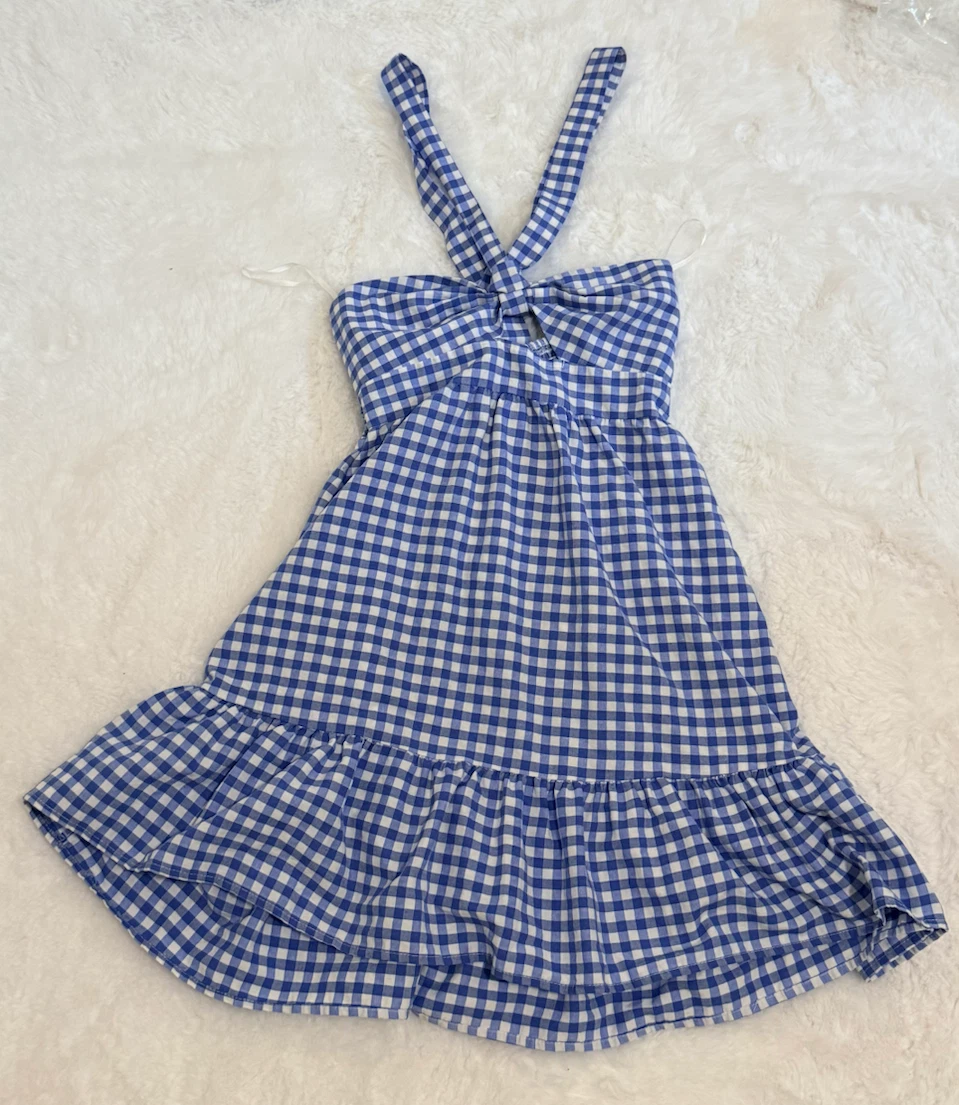 Blue Paid Sundress