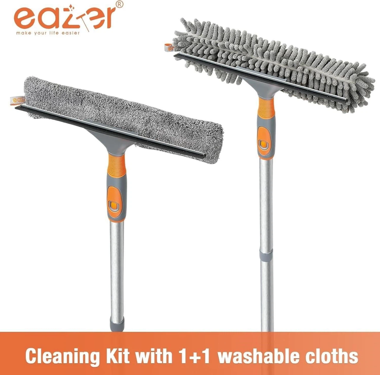 Eazyer 2-in-1 Extendable Window Cleaner Squeegee - photo 3