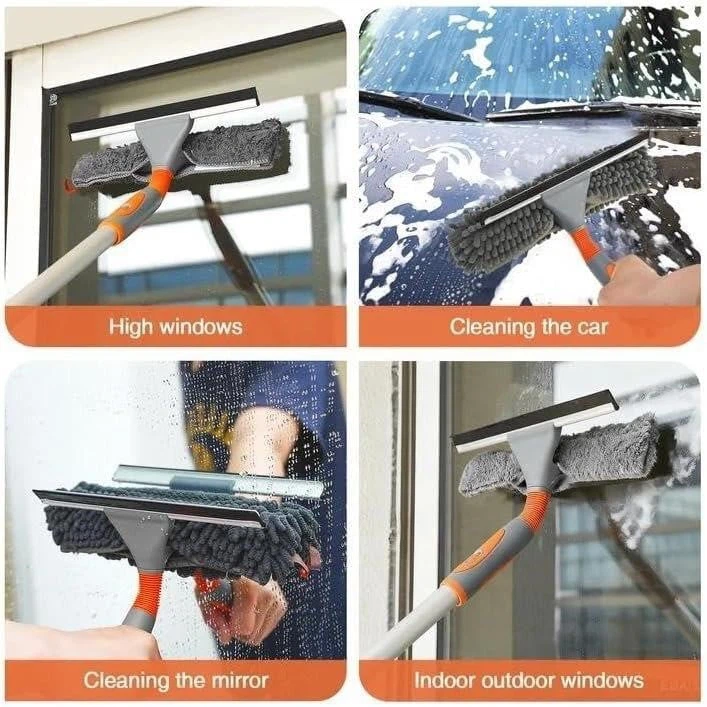 Eazyer 2-in-1 Extendable Window Cleaner Squeegee - photo 4