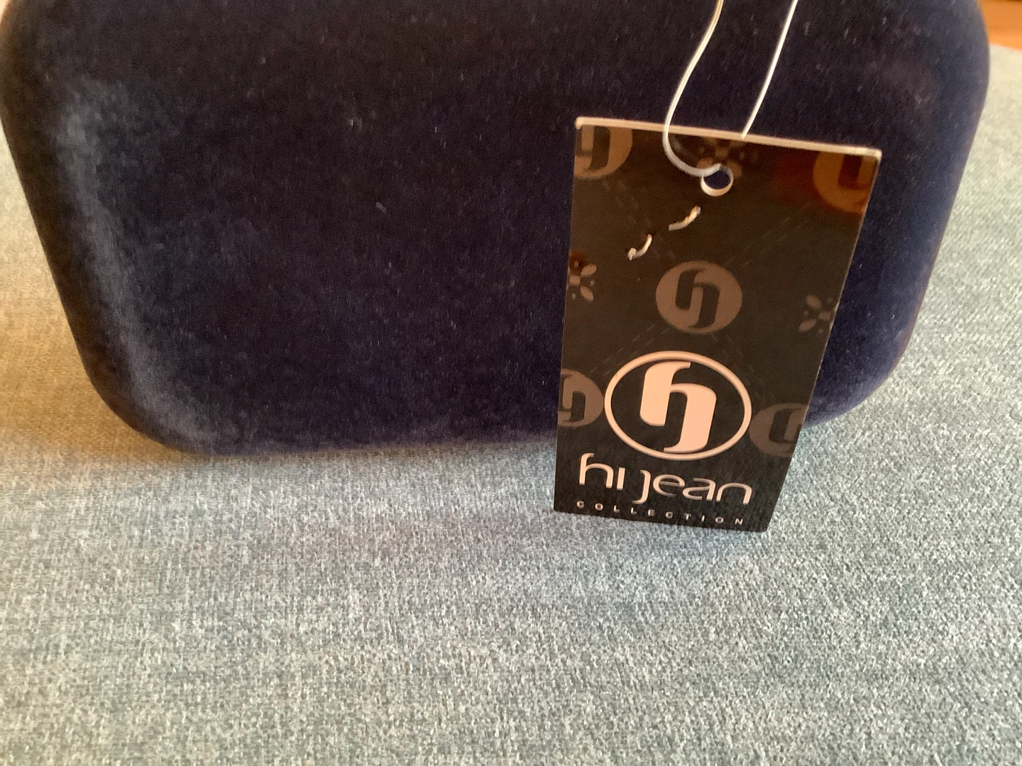 Hijean Navy Blue Evening Clutch w Gold Col Shoulder Chain 🐞 - photo 2