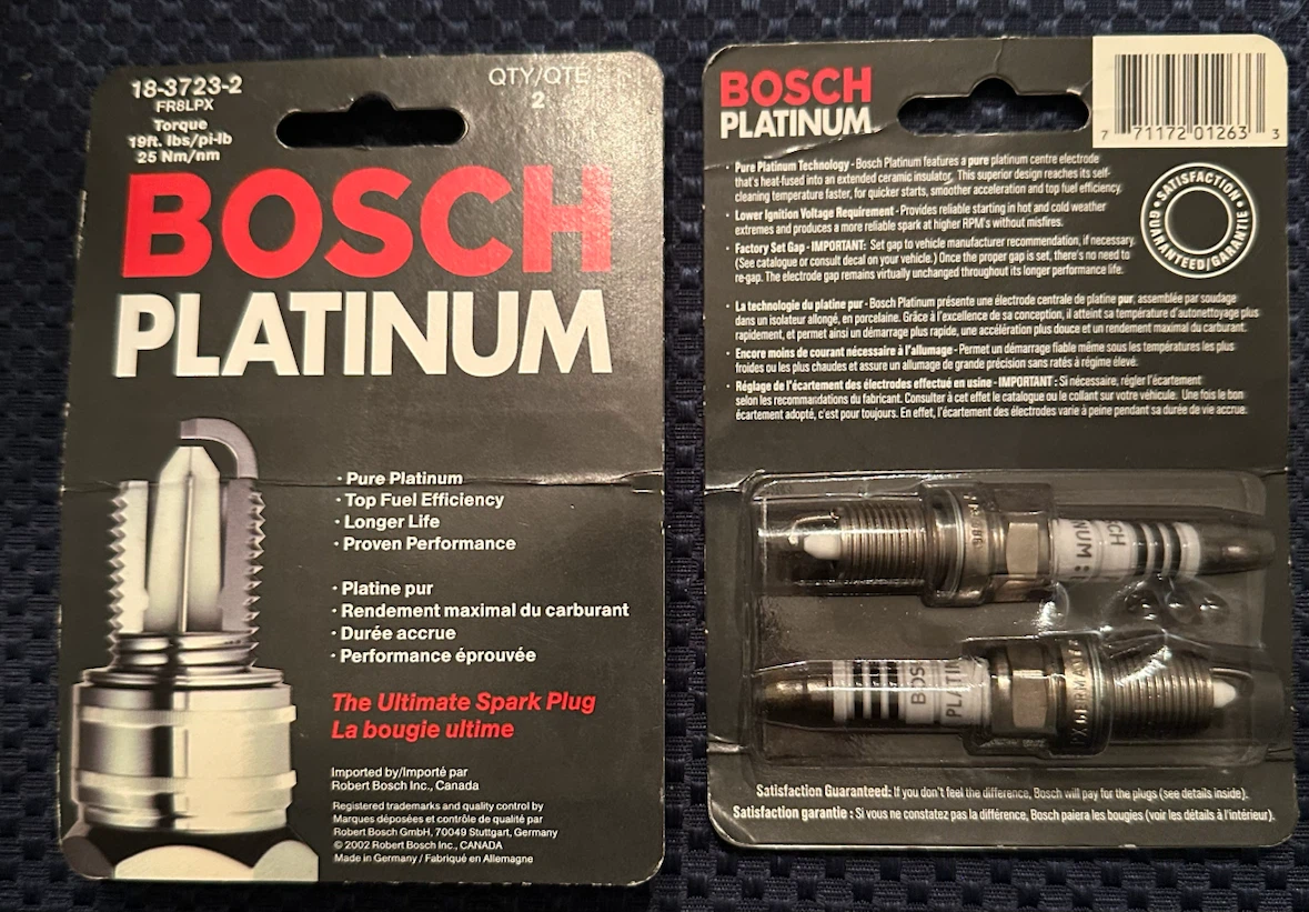 Bosch Platinum spark plugs