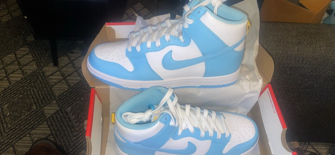 Nike Dunk High Blue White Sneakers
