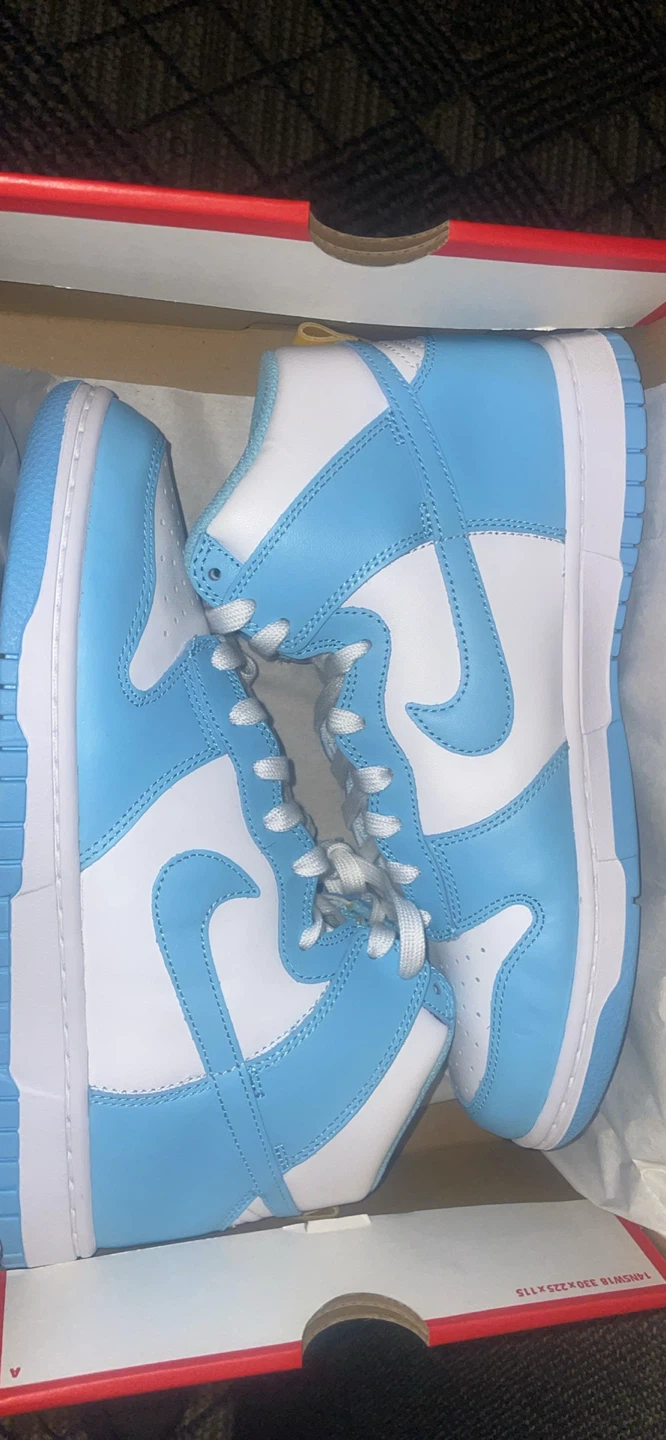 Nike Dunk High Blue White Sneakers - photo 3