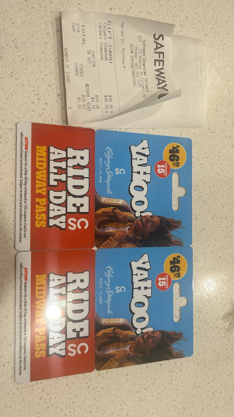 Calgary Stampede Midway Pass & Yahoo! Gift Cards