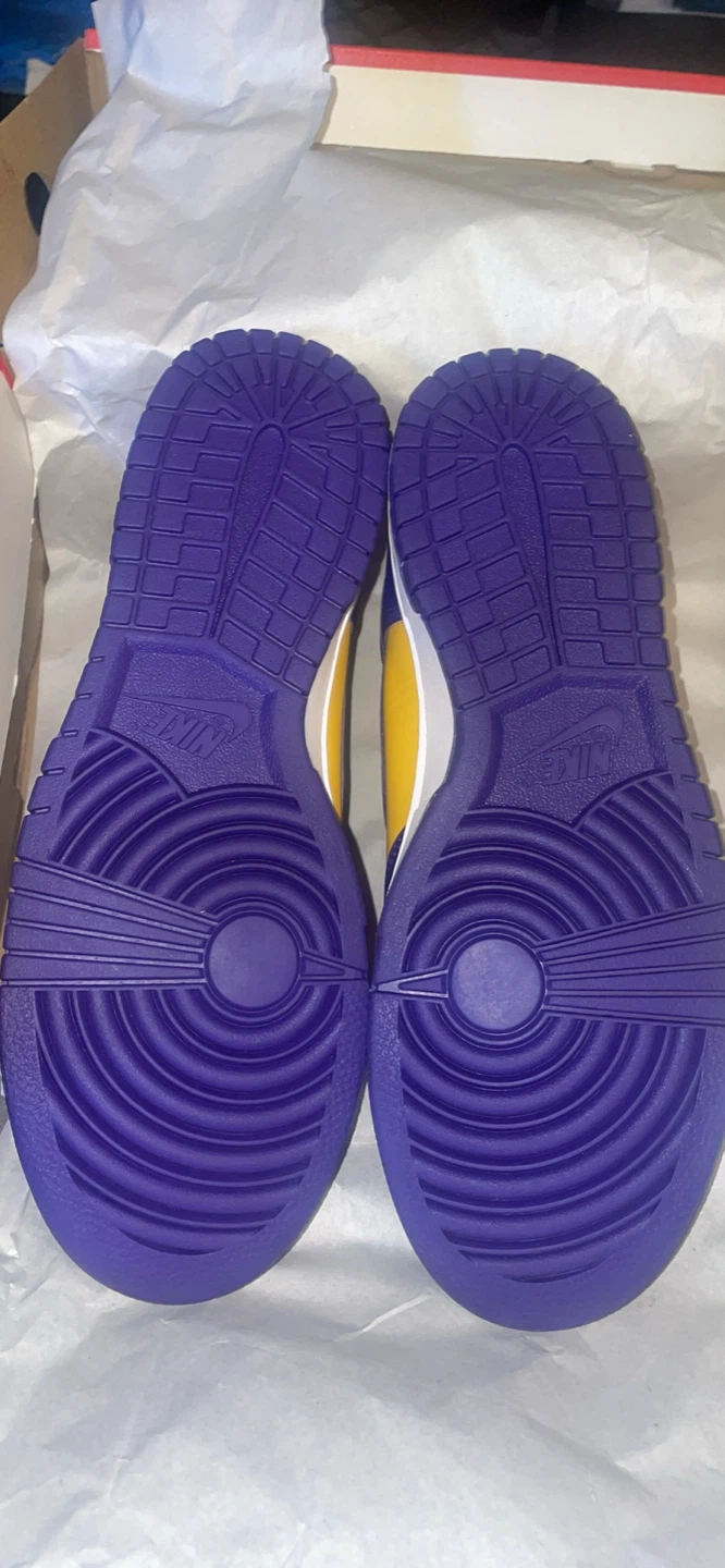 Nike Dunk High Retro Lakers Shoes - photo 2
