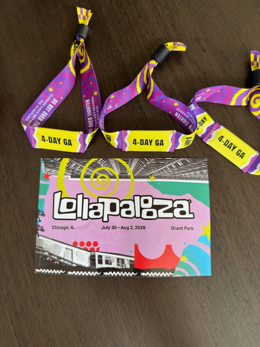 Lollapalooza 2026 4-Day General Admission Tickets