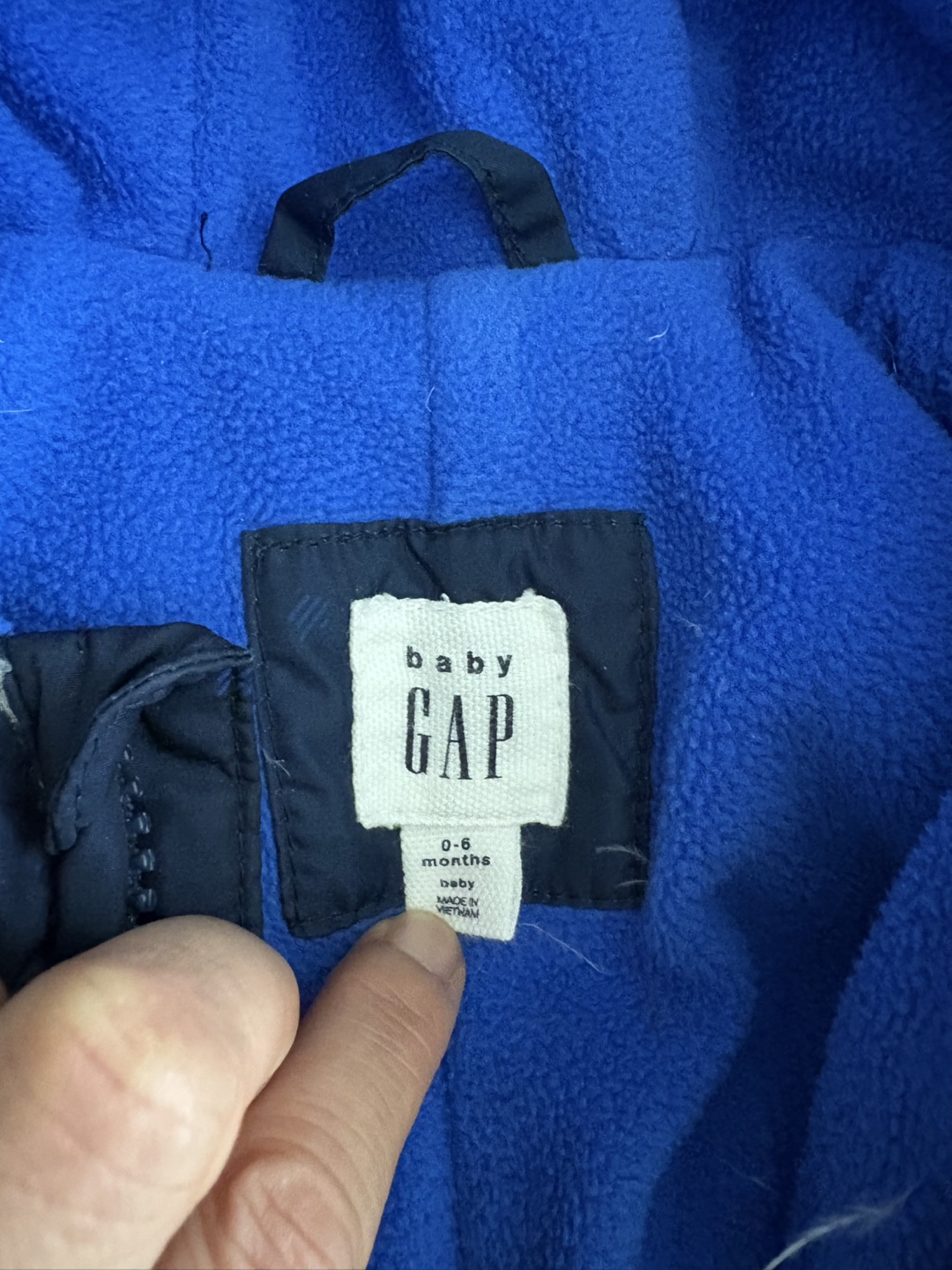 Baby Gap Snowsuit - 0-6 Months - Navy Blue Stars - photo 2