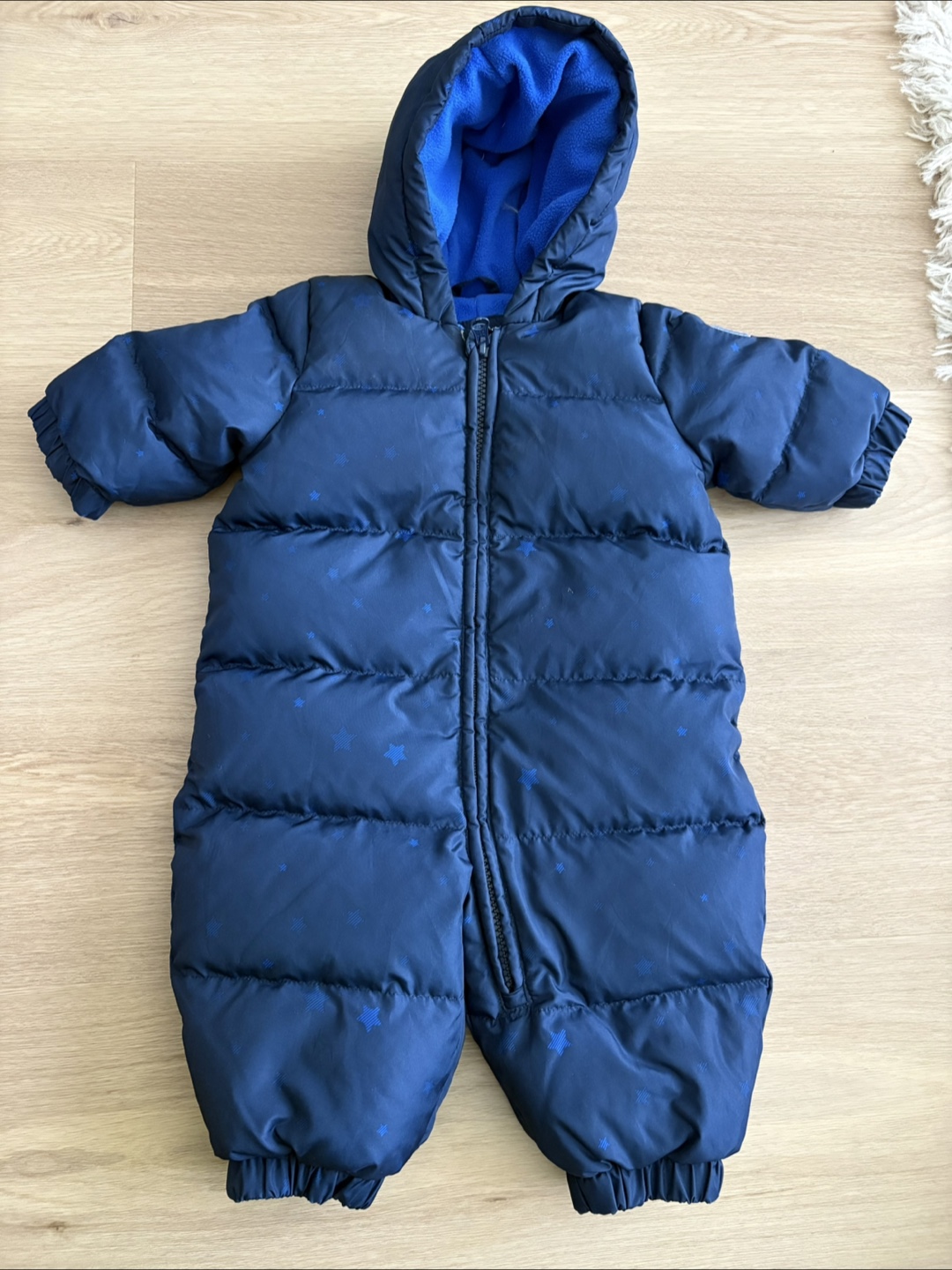 Baby Gap Snowsuit - 0-6 Months - Navy Blue Stars - photo 4