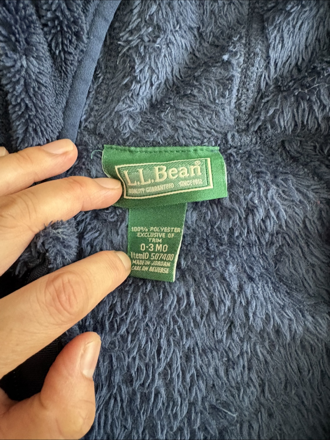 L.L. Bean Fleece Bunting Snowsuit Baby Size 0-3 Months - photo 3