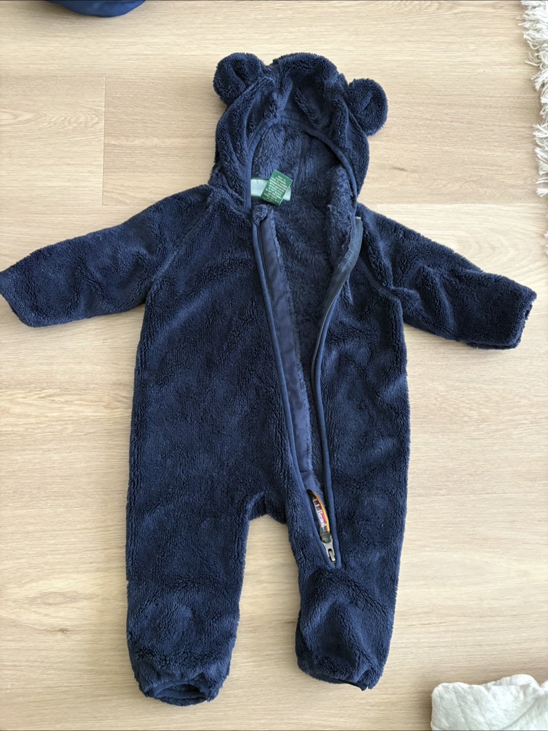 L.L. Bean Fleece Bunting Snowsuit Baby Size 0-3 Months