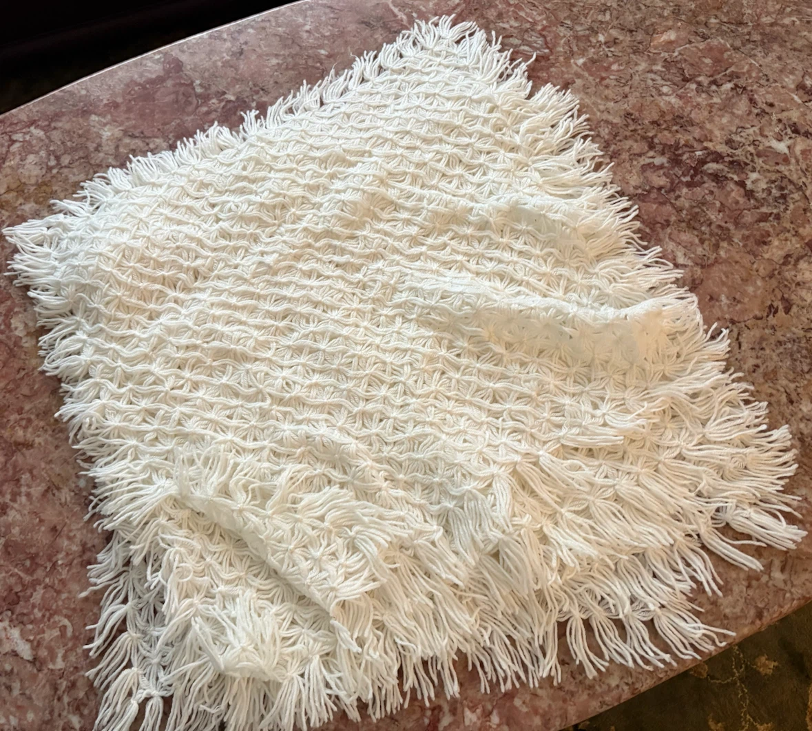White Crochet Doilies and Table Runner - photo 2