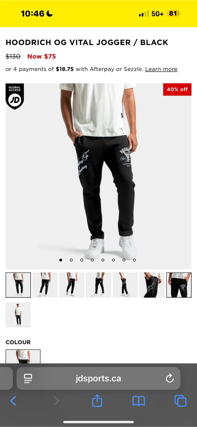 Hoodrich OG Vital Jogger - Black