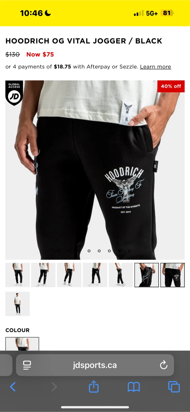 Hoodrich OG Vital Jogger - Black - photo 2