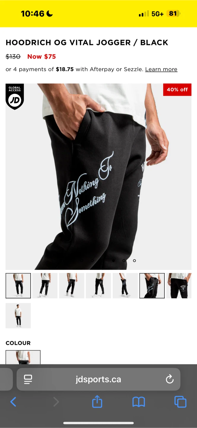 Hoodrich OG Vital Jogger - Black - photo 3
