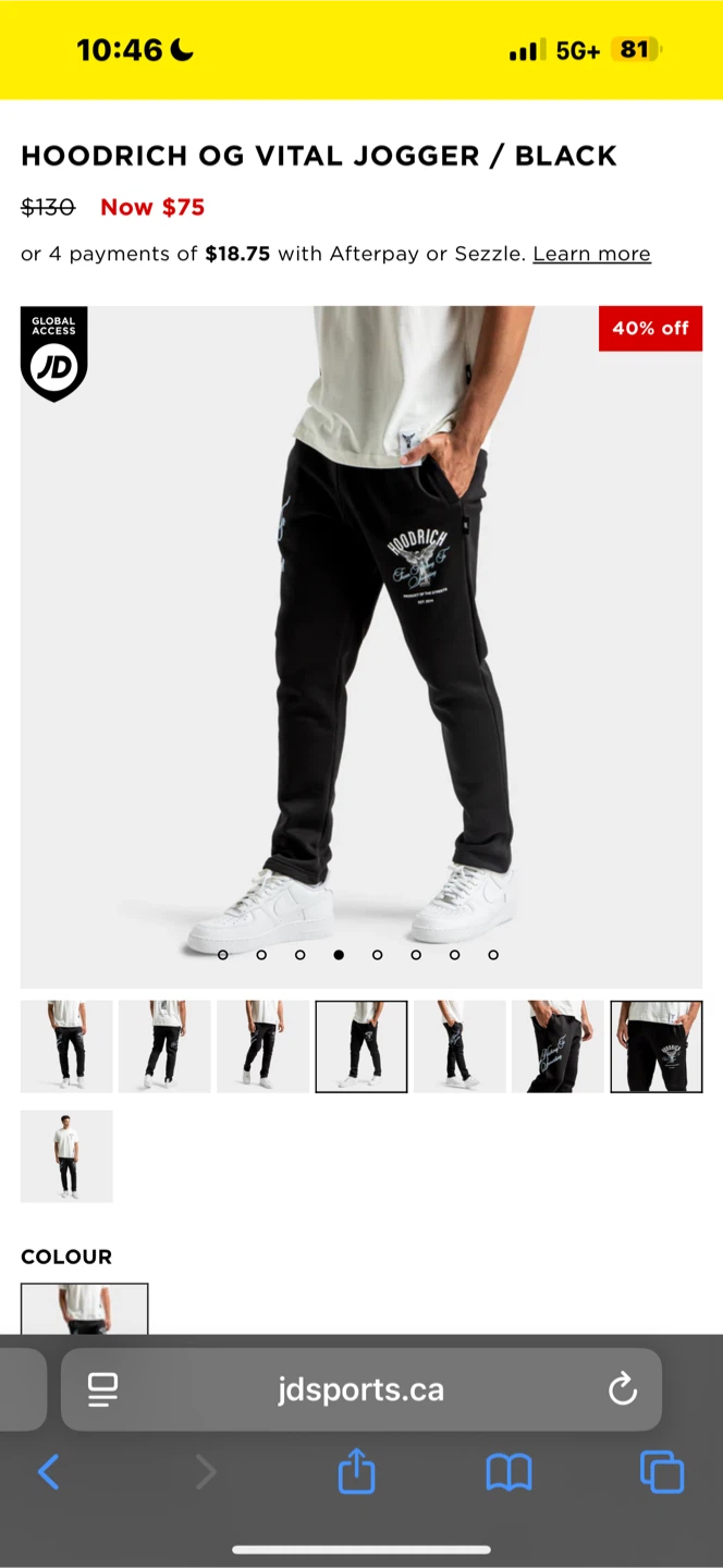 Hoodrich OG Vital Jogger - Black - photo 4