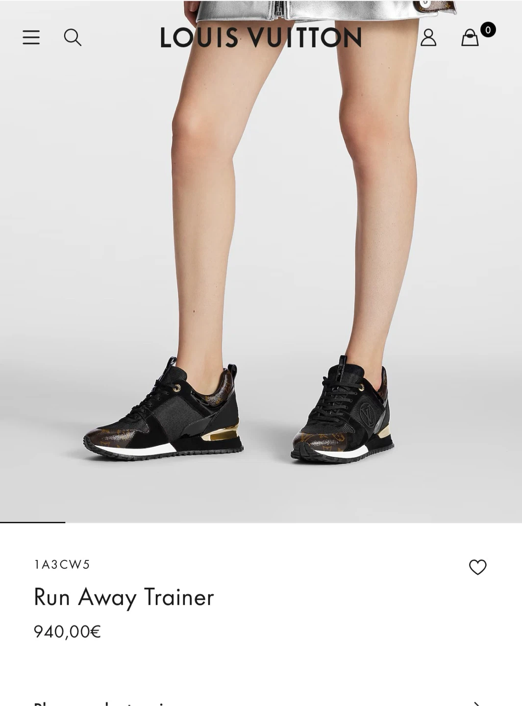 Louis Vuitton Run Away Trainers