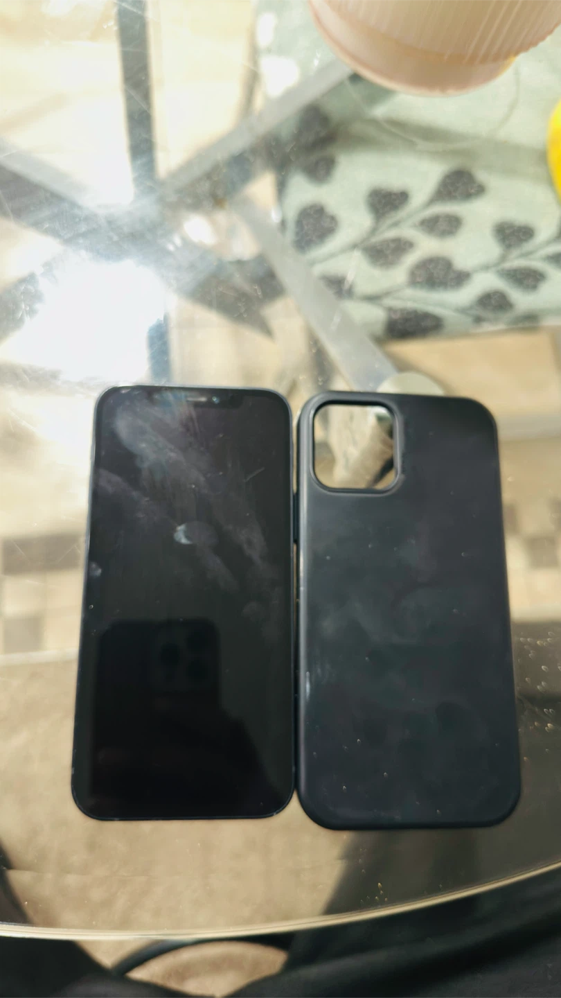 Apple iPhone 12  (256GB) with Black Case