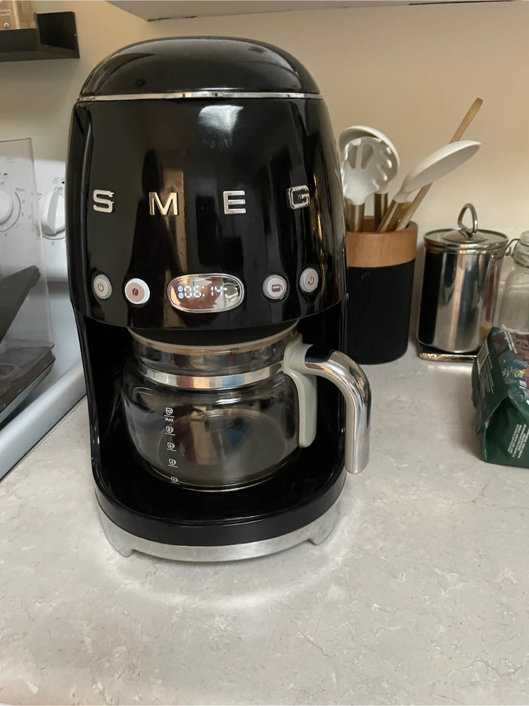 Smeg Black Drip Coffee Maker