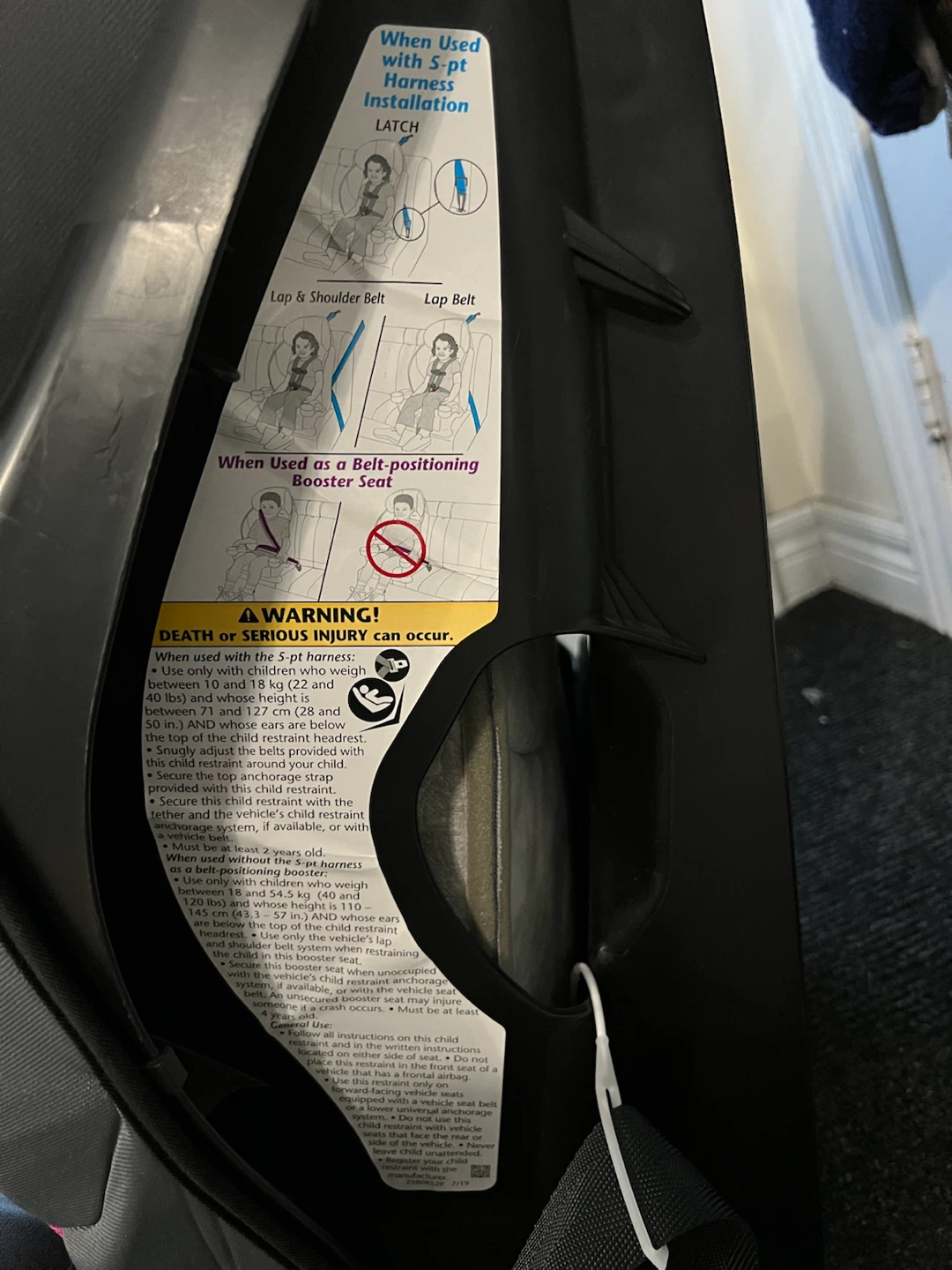 Evenflo Chase Plus Booster Car Seat - photo 2