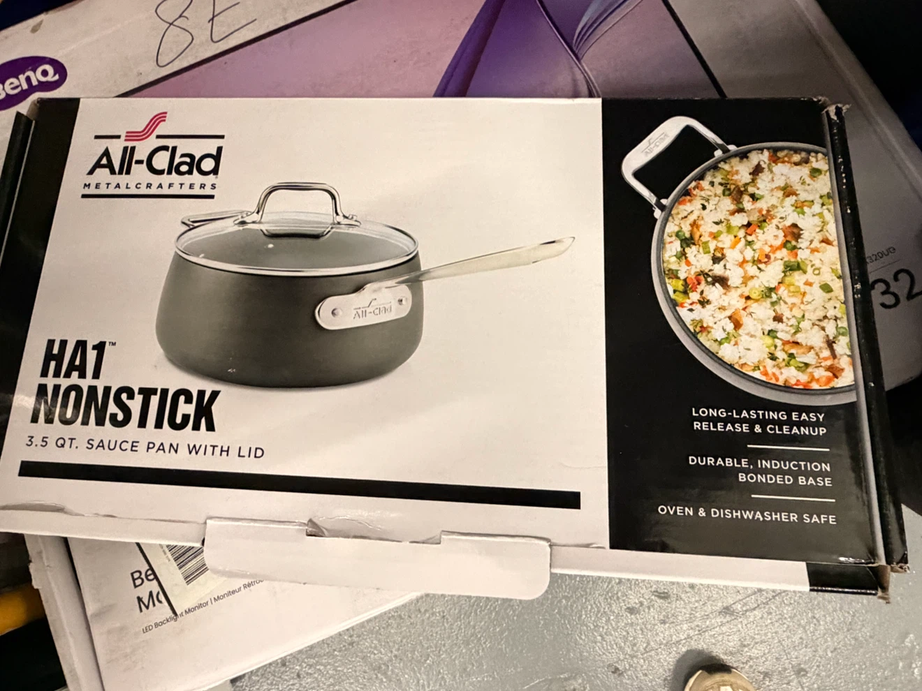 All-Clad HA1 Nonstick 3.5 Qt. Sauce Pan with Lid