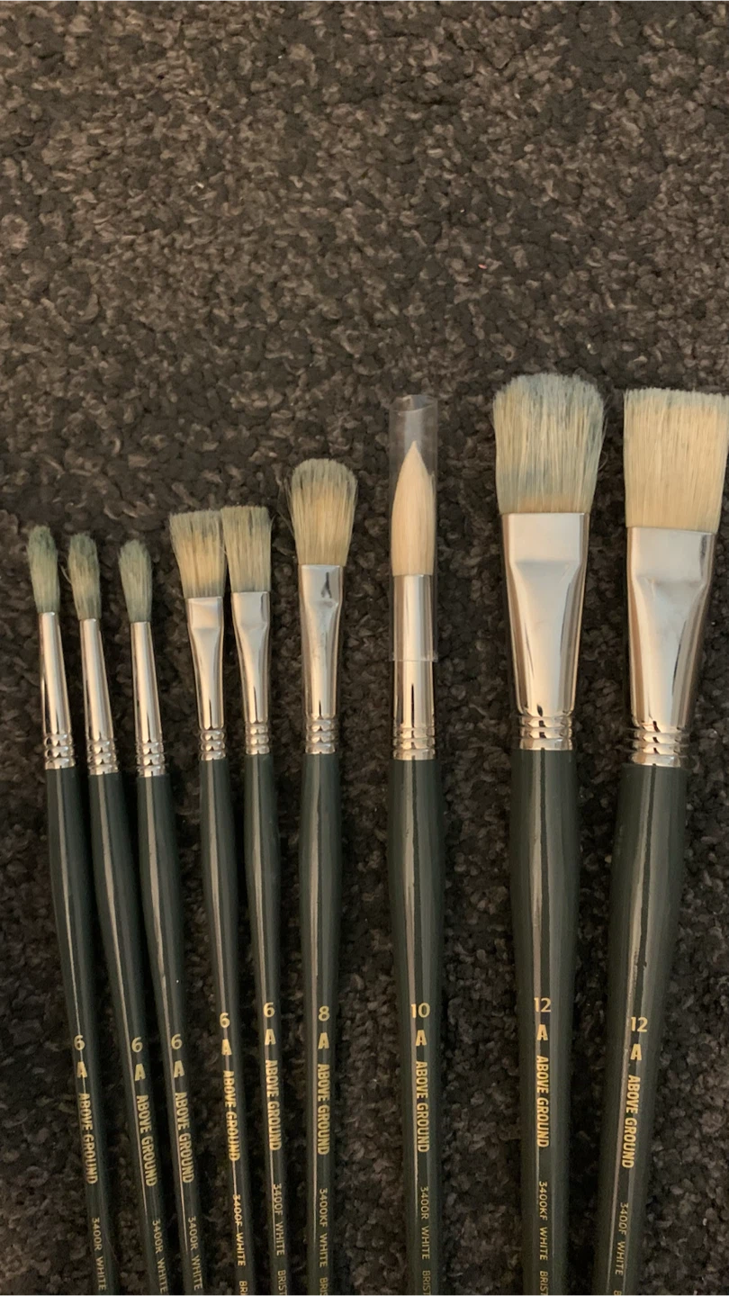 Odorless Mineral Spirits + 8 Artist Brushes - photo 2