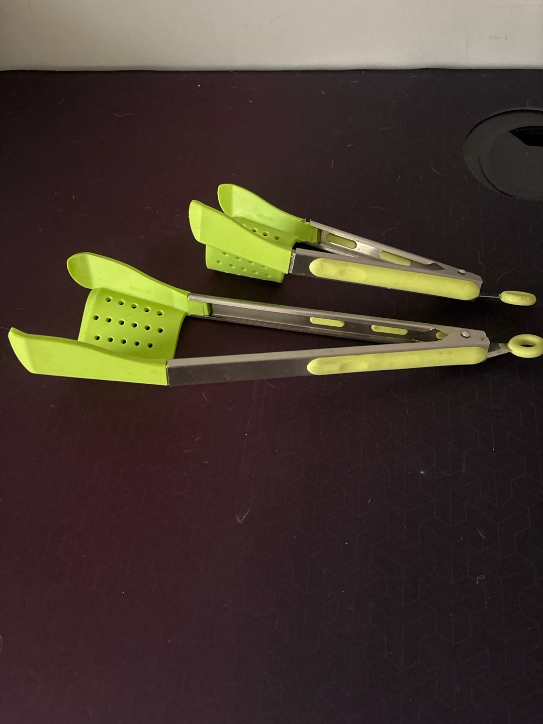 Lime Green Kitchen Tongs Set - photo 3