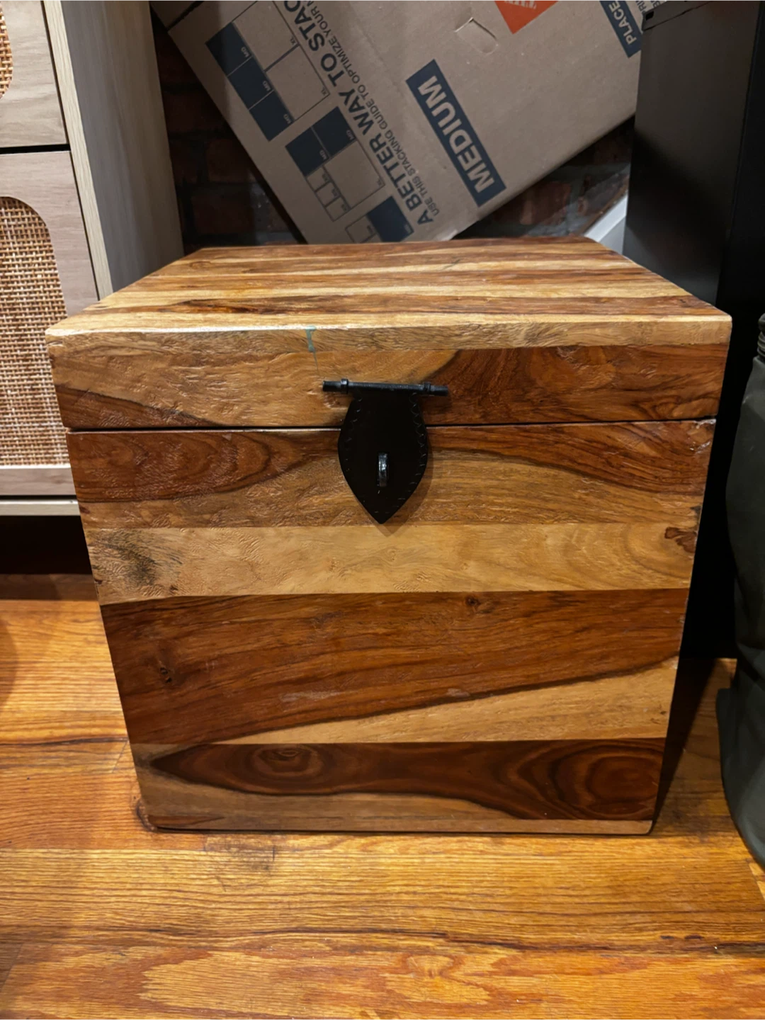 Wooden Storage Chest Trunk