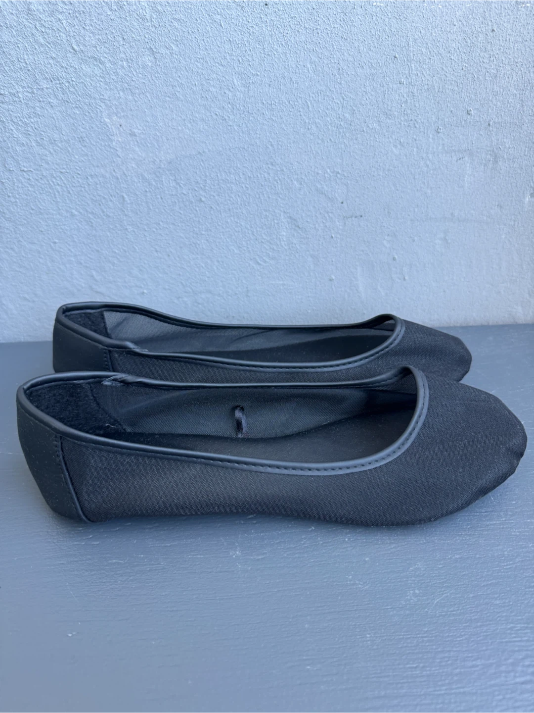 Brand New Ardene Black Mesh Ballet Flats Size 8 (Fits Larger) - photo 2