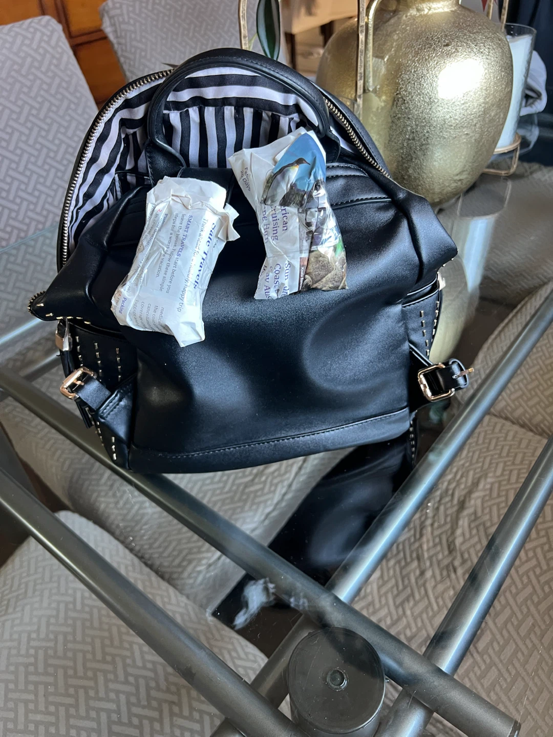 Urban Expression Black Studded Mini Backpack - photo 3