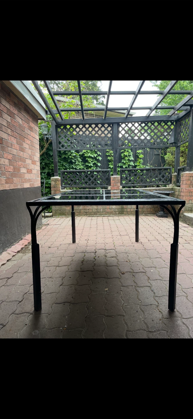 Patio table with granite top - photo 3