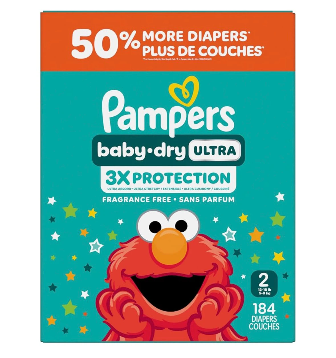Pampers Baby-Dry Ultra Size 2 Diapers - 184 Count
