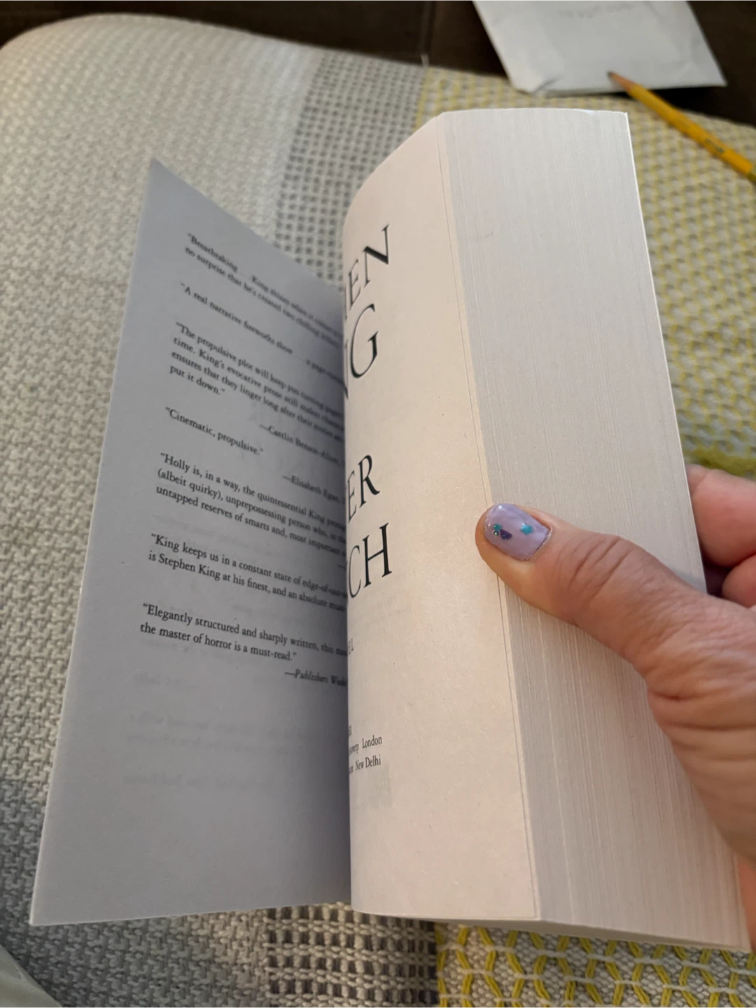 Stephen King "Never Flinch" A Novel Hardcover Book - photo 3