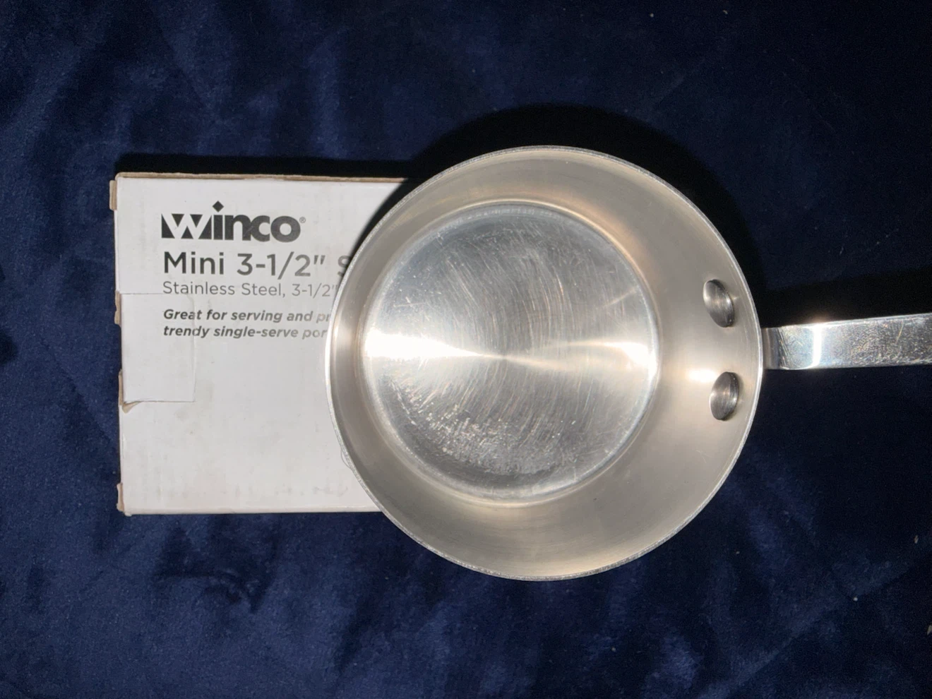 Winco Tri-Ply Mini Stainless Steel Sauce Pan (Induction Ready) - photo 2