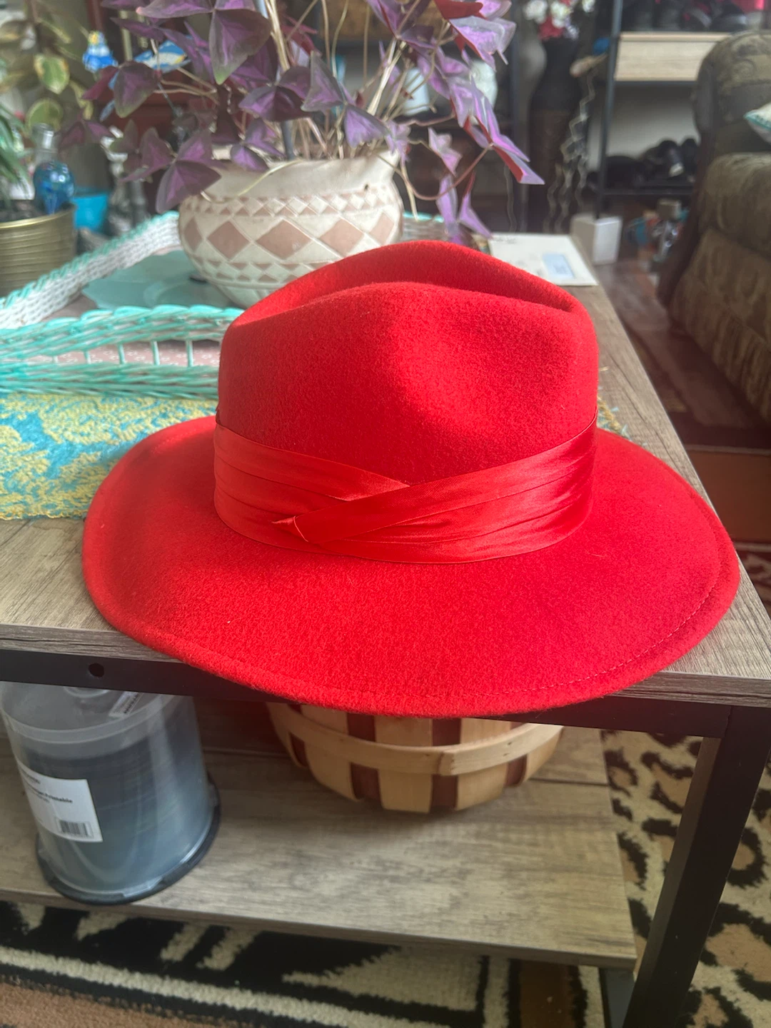Red Fedora Hat
